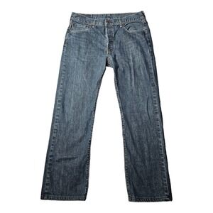 Levi's 501 Original Fit Jeans Mens 34x29.5 Medium Wash Blue Button Fly Straight